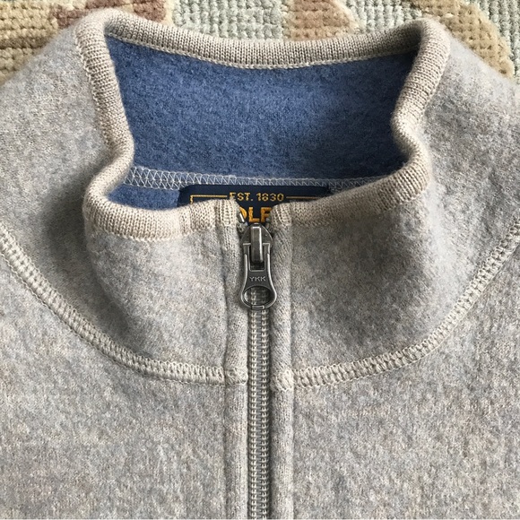 WOOLRICH 100% Wool Stone Gray/Blue Vest Full Zip w/ Pockets Women’s Sz Large EUC - Picture 4 of 13